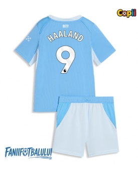 Manchester City Erling Haaland #9 Echipament de Fotbal Replică 2026-27 Copii Acasa (+ Șorturi)